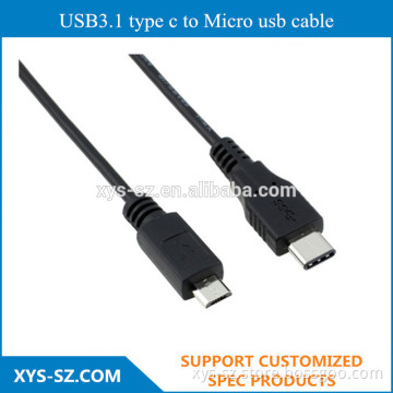 wholesale high quality USB3.1 type c to Micro usb cable